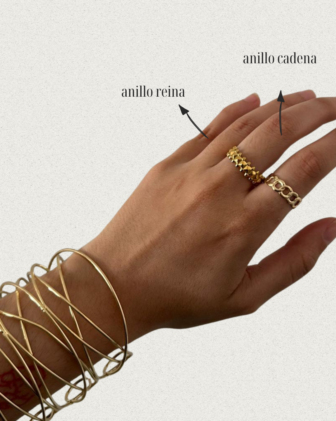 Anillos acero | dorados