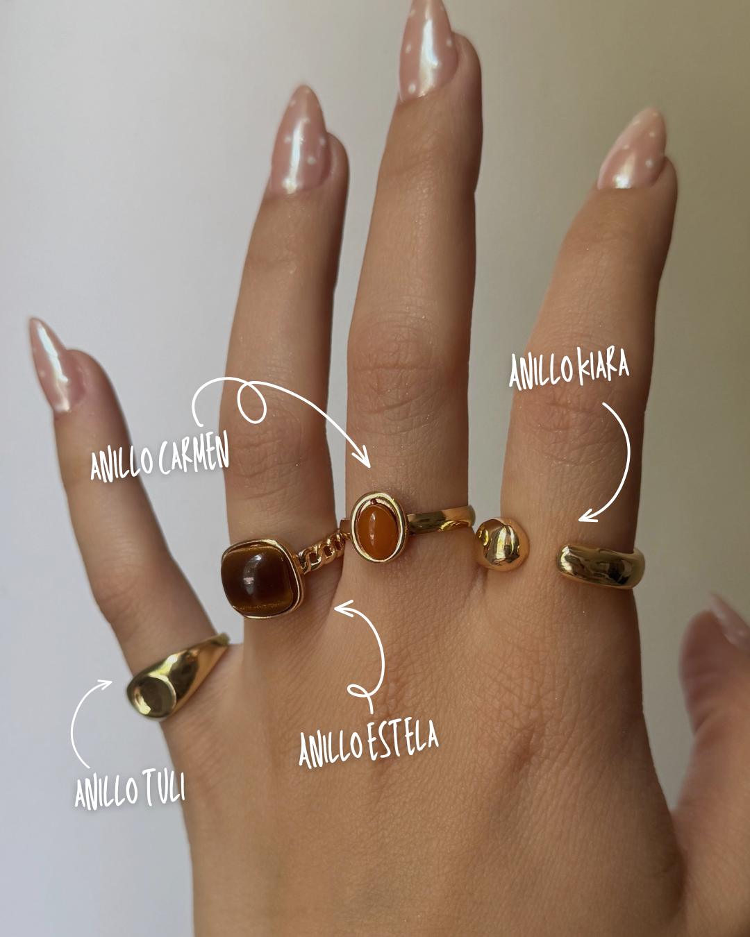 Anillos dorados- Kiara / Carmen / Estela / Tuli